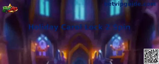 Holiday Carol Lock 2 Spin en pantalla principal con temática festiva